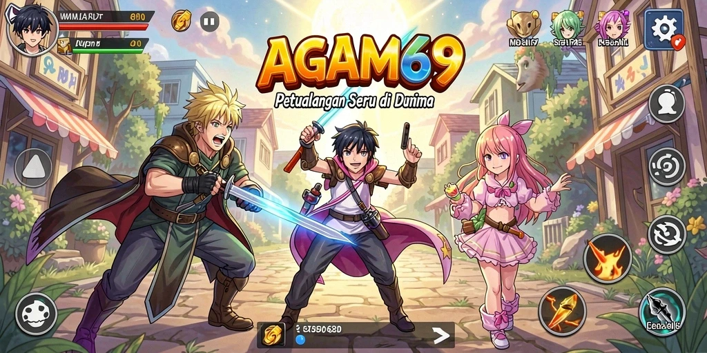 Tampilan gameplay AGAM69 yang menarik dan seru.