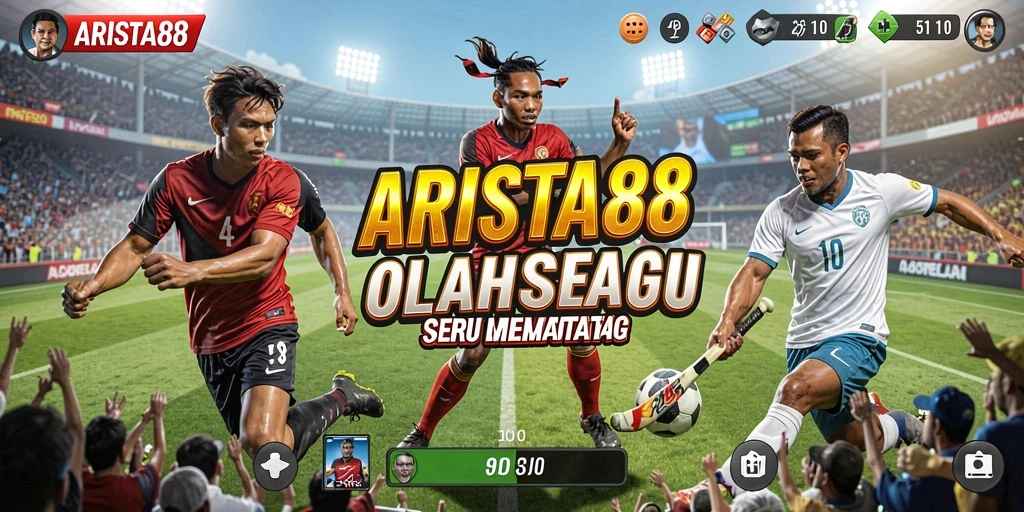 Tampilan gameplay ARISTA88 yang penuh aksi olahraga.