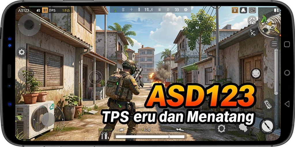 Gameplay mendebarkan dalam ASD123, aksi TPS yang menantang.