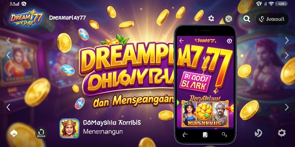 Screenshot menunjukkan gameplay seru dari slot DREAMPLAY77.