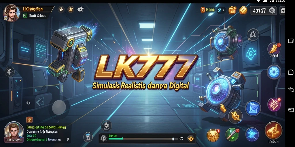 Tangkapan layar utama LK777 menunjukkan gameplay simulasi yang mendalam dan menarik.