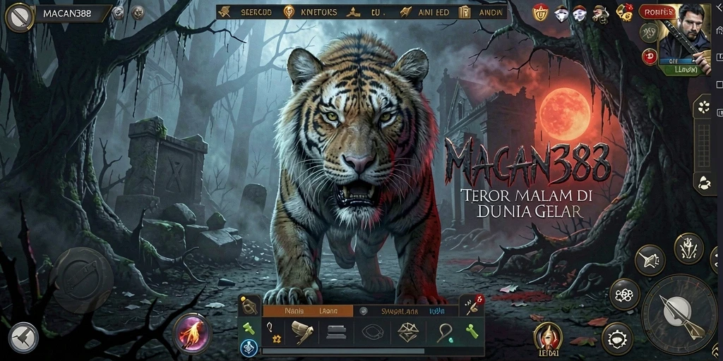 Screenshot gameplay menampilkan suasana Horror menegangkan di MACAN388.