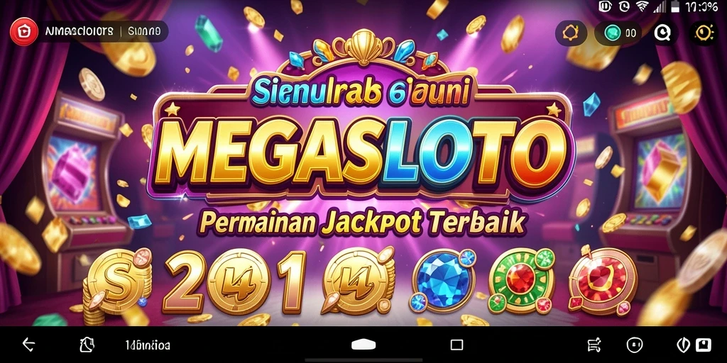 Gameplay seru MEGASLOTO dengan grafik memukau dan fitur menarik.