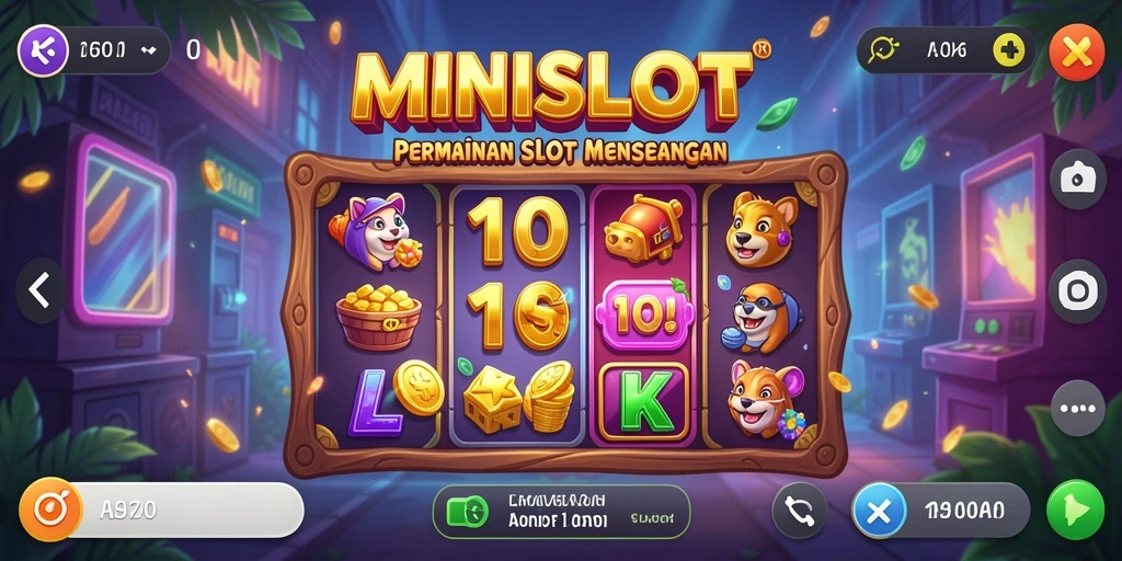 Tampilan gameplay menarik dari <strong>MINISLOT</strong> saat mengumpulkan hadiah.