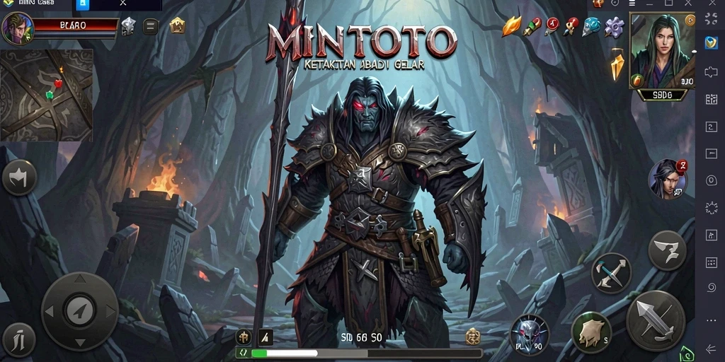 Screenshot MINTOTO menampilkan momen mencekam dalam gameplay horor.