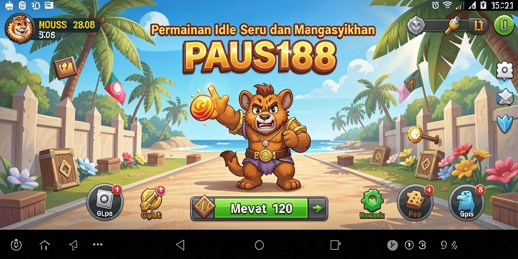 Screenshot gameplay PAUS188 yang menampilkan aktivitas Idle yang menarik.