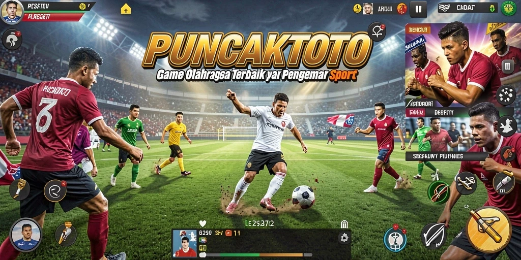 Tampilan gameplay PUNCAKTOTO yang menarik saat pertandingan berlangsung.