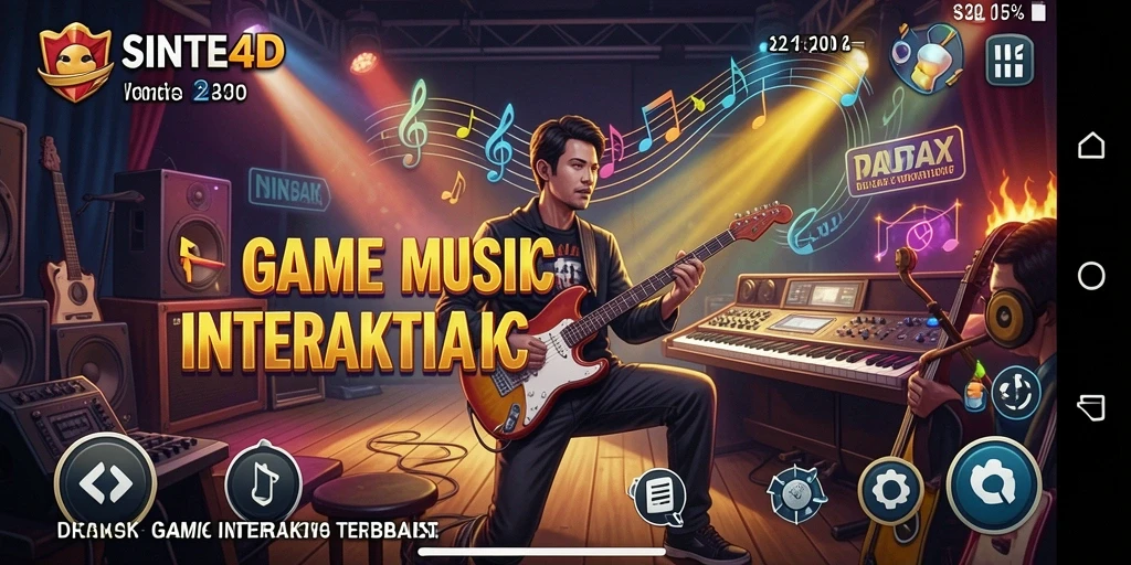 Tampilan gameplay SINTE4D yang seru dan interaktif.