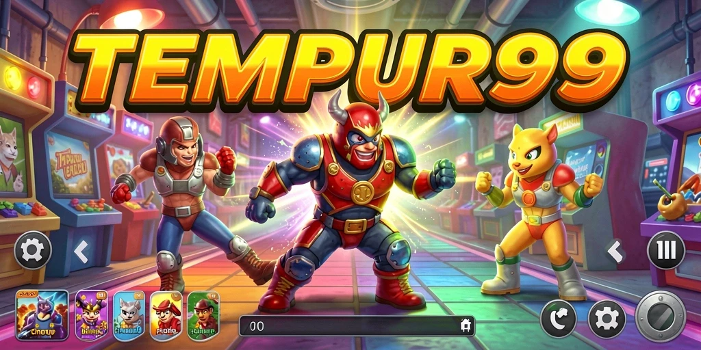 Tangkapan layar menunjukkan gameplay seru dalam TEMPUR99.