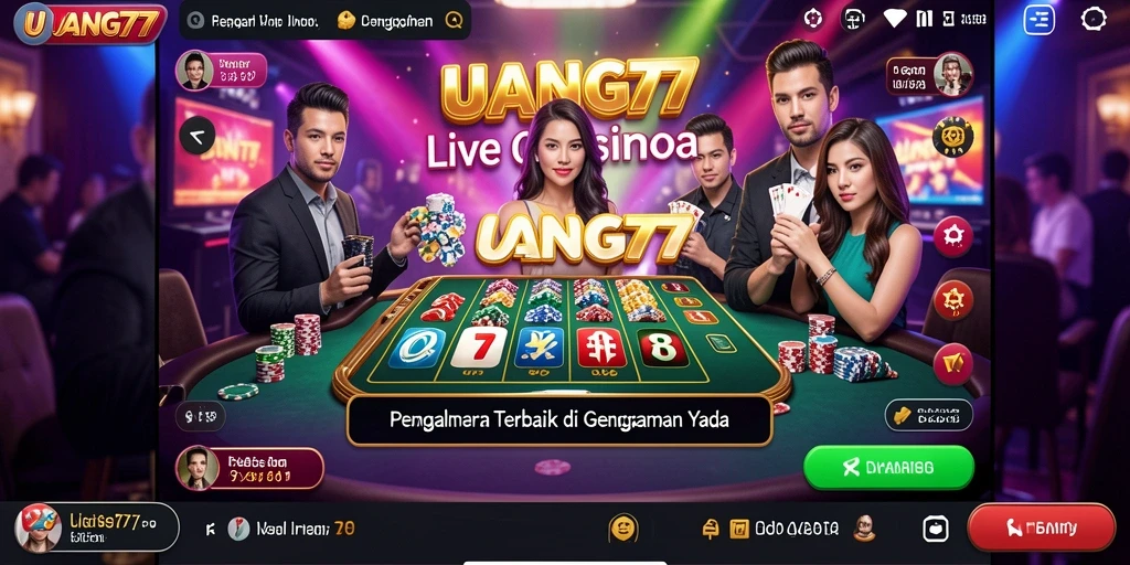 Tampilan gameplay Live Casino yang menegangkan dan interaktif.