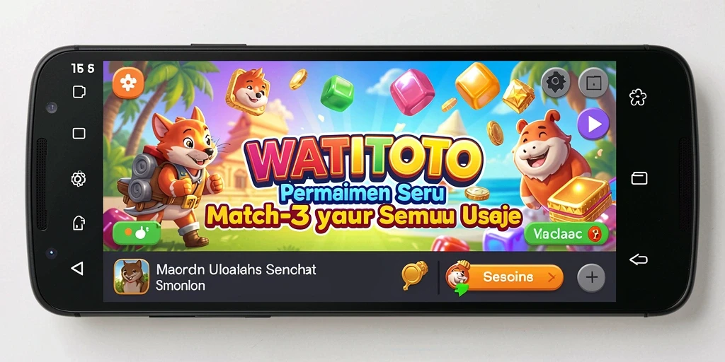 Tampilan permainan WATITOTO yang cerah dan menarik.